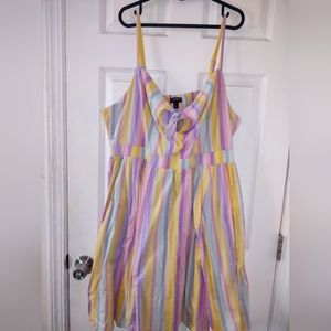 Torrid Striped Poplin Dress